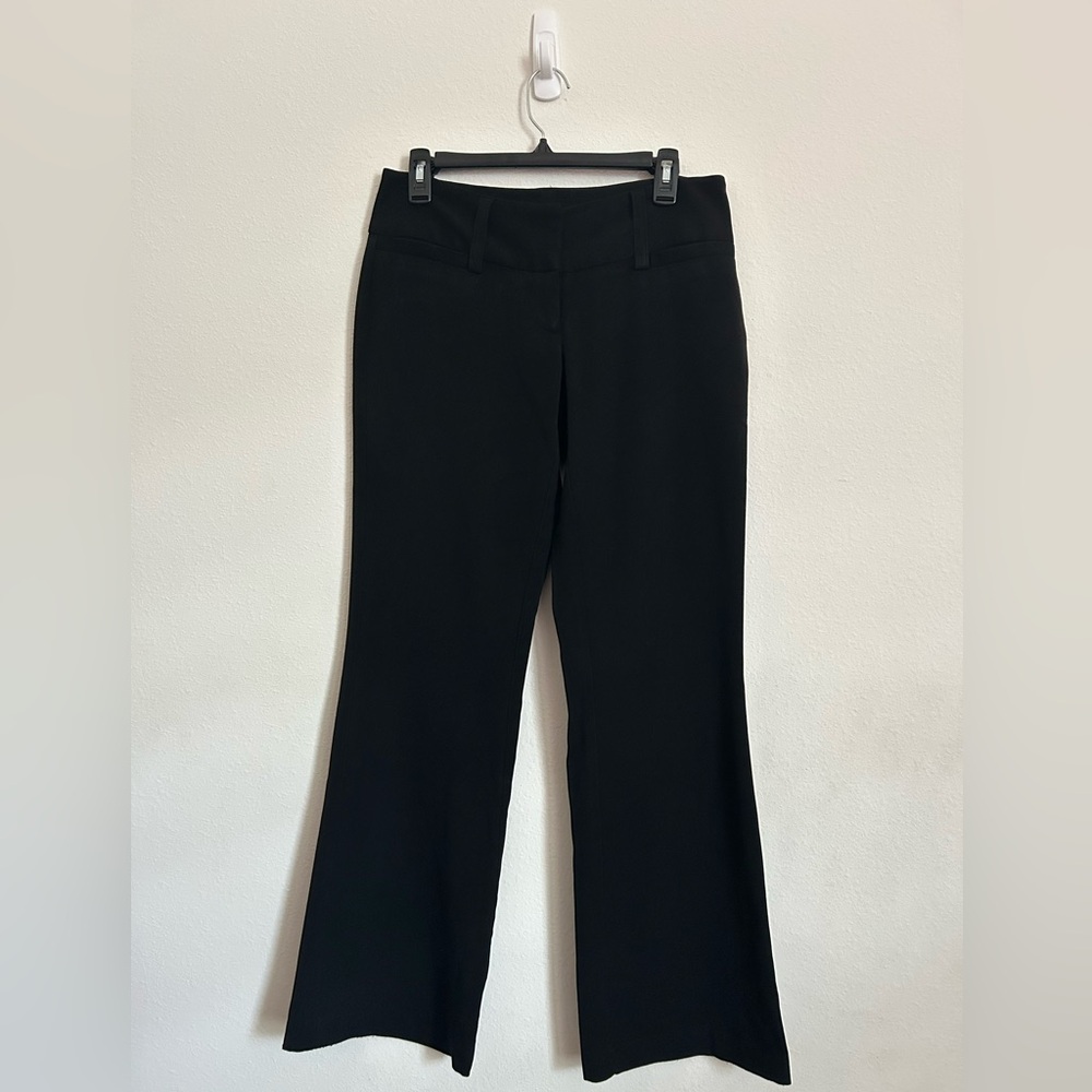Maurices Black Mid Rise Bootcut Dress Pants